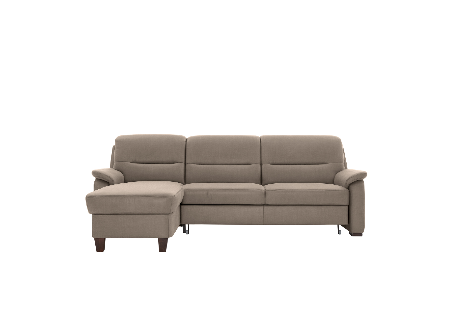 polsterpower Ecksofa - Miro mandel - Basismodell - Recamiere links