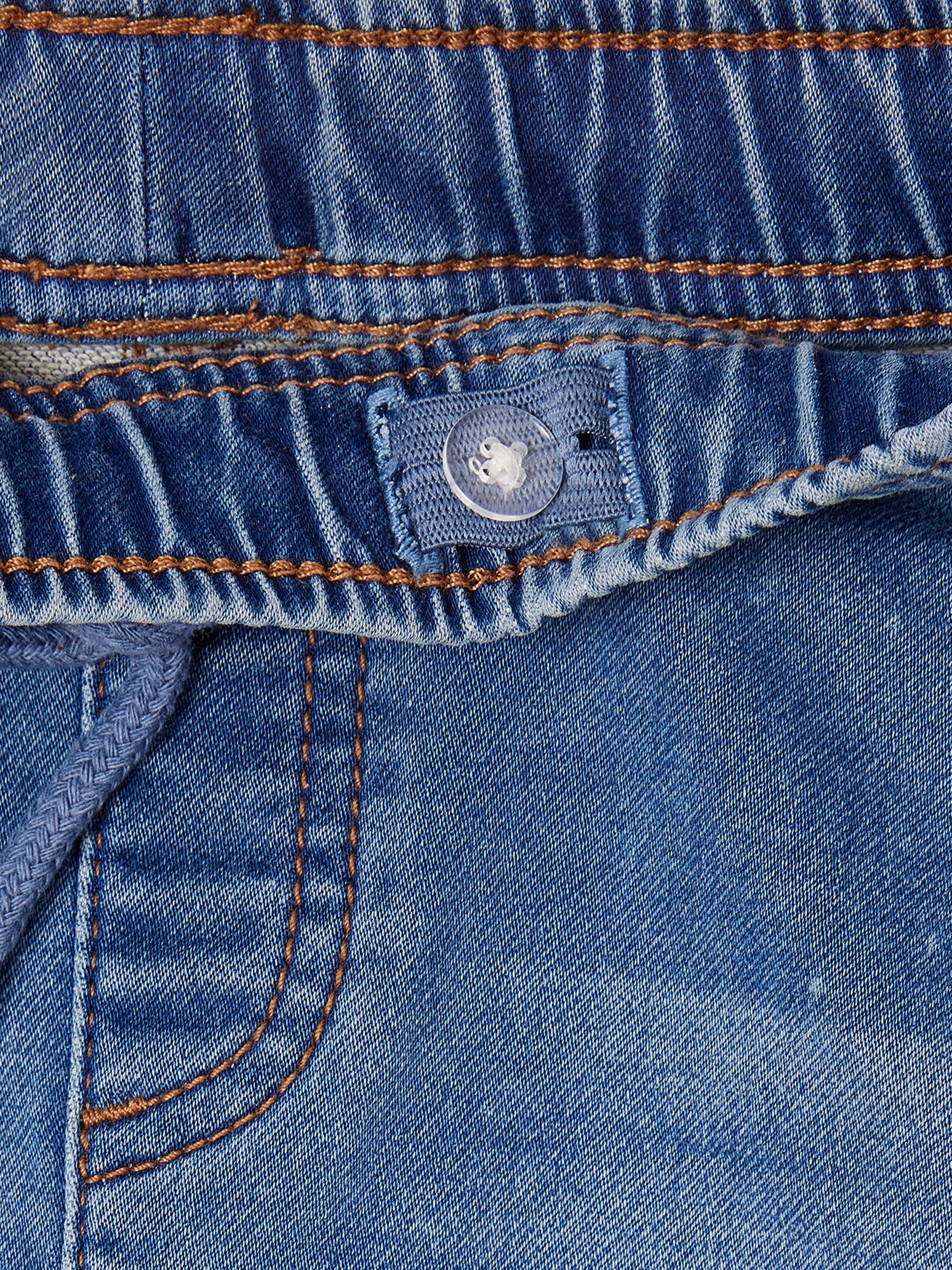 Vertbaudet Jungen Sweathose, Jeans-Optik double stone