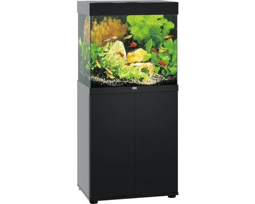 JUWEL Lido 120 SBX aquariumcombinatie met LED-verlichting, verwarming, filter en zwarte kast