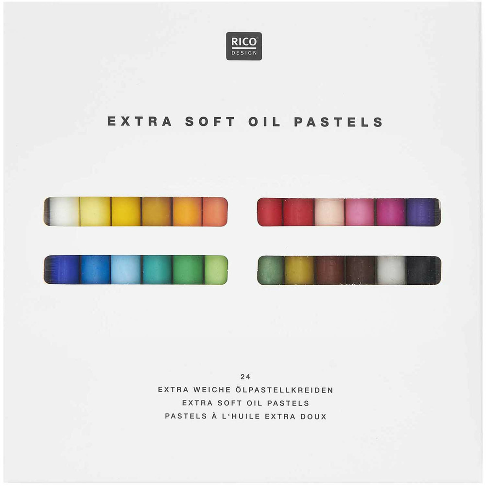 Pastels à l'huile 24 couleurs