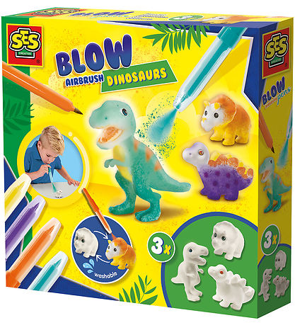 SES Creative Kreatives Spielset - Pustestifte - Dinosaurier