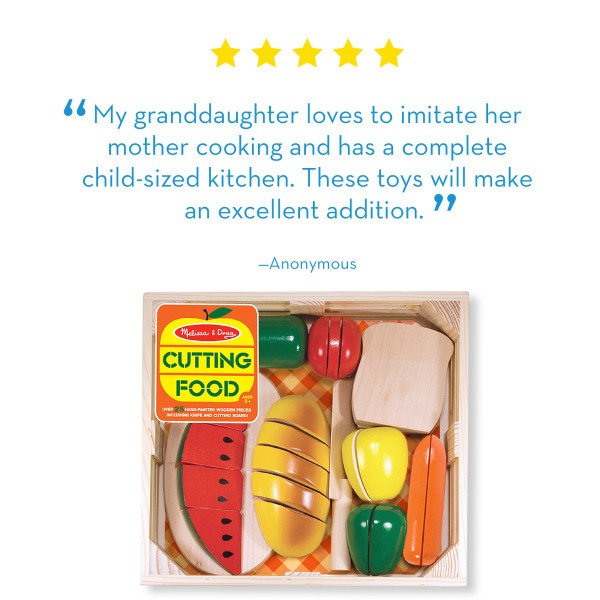 Melissa & Doug - Udskåret Mad