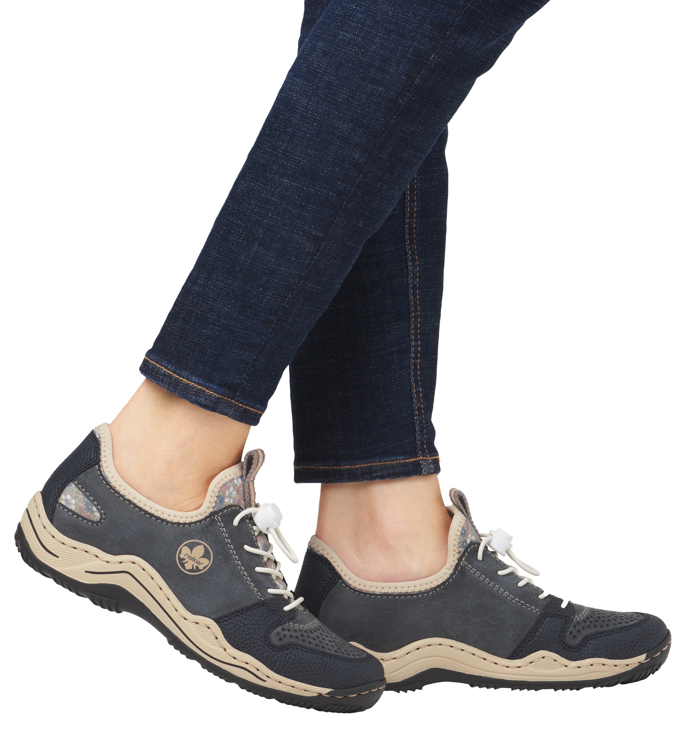 Rieker Schnürschuh  mit elastischem Gummizug