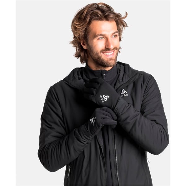 Gant vélo route ODLO FINNFJORD WARM GLOVES FULL FINGER BLACK