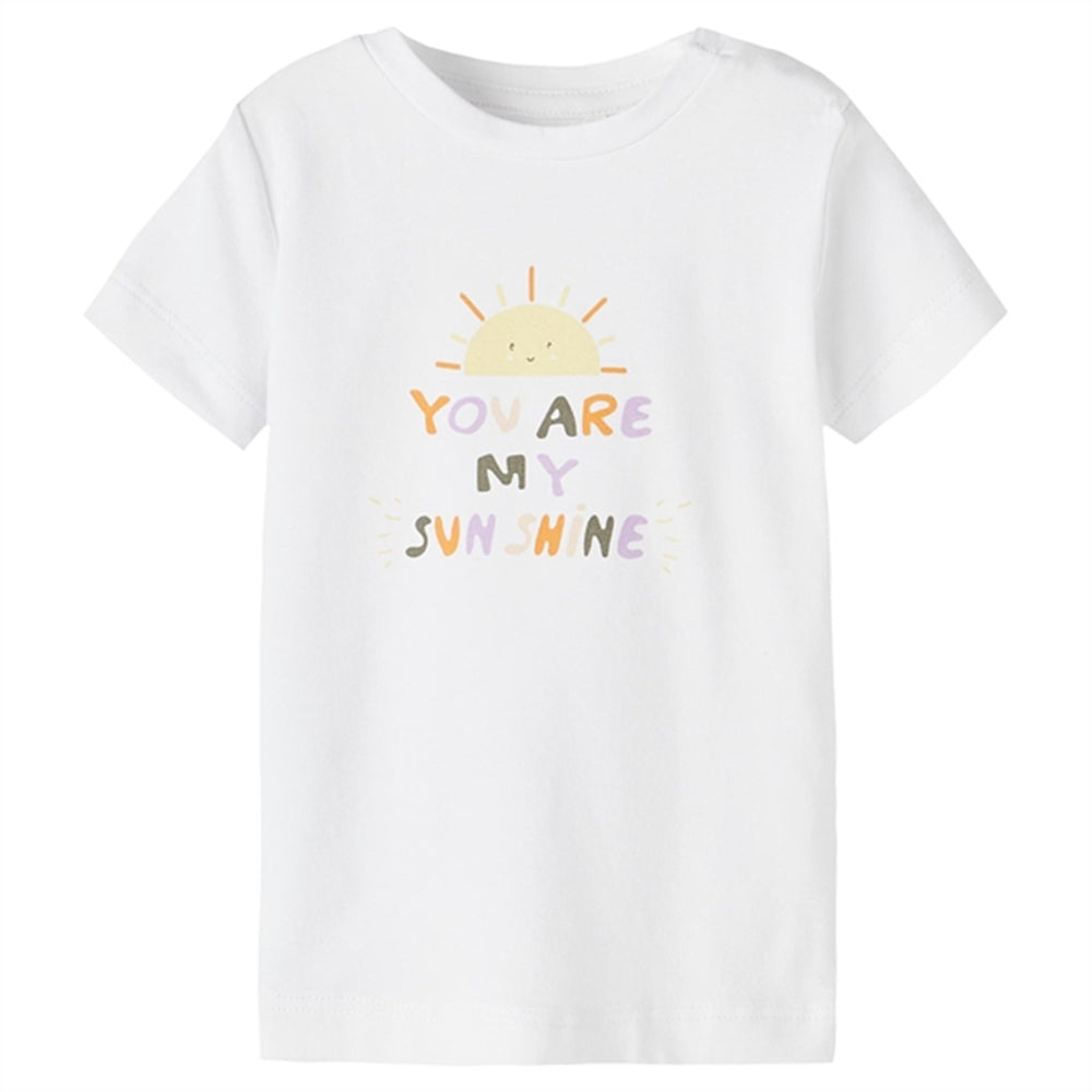 Bright White Hessa T-Shirt - Name it → Luksusbaby.dk