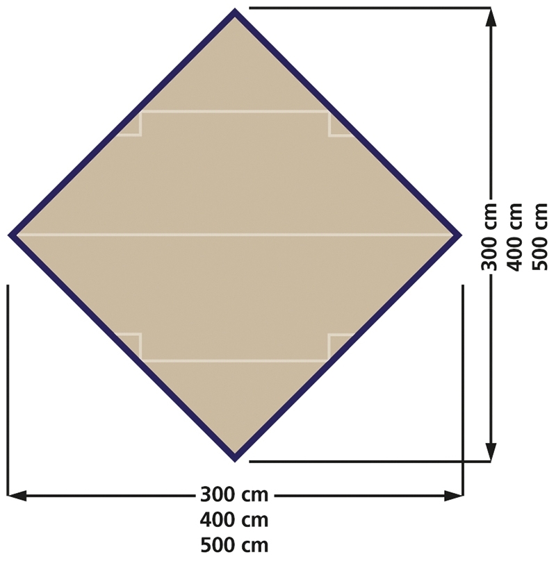 Sonnensegel TURNER 500 x 500 cm