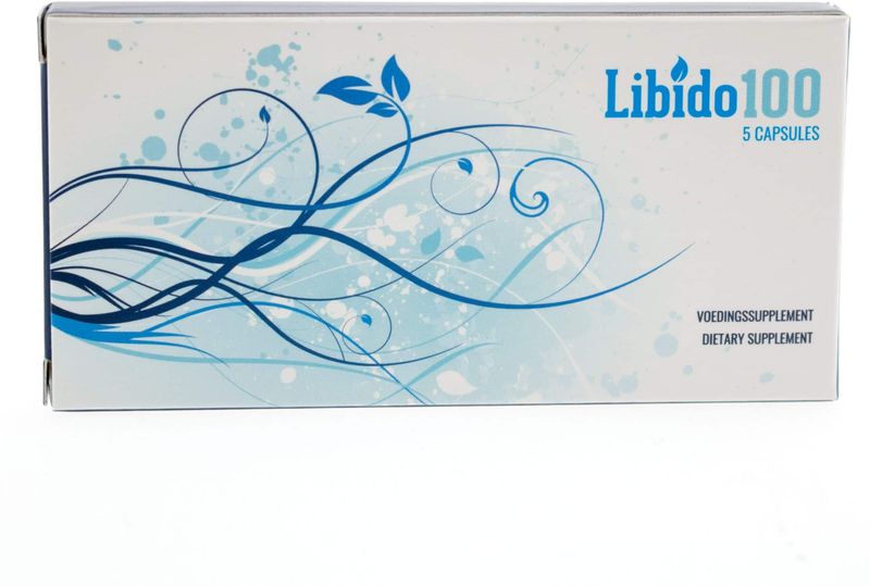 Libido 100 - Blauw - Libido Verhogende Capsule - 5 Stuks