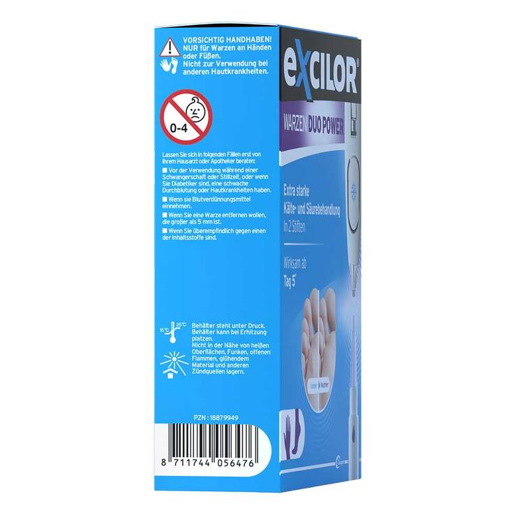 Excilor Warzen Duo Power 10 ml + 1,5 g Kombipackung, 1 P