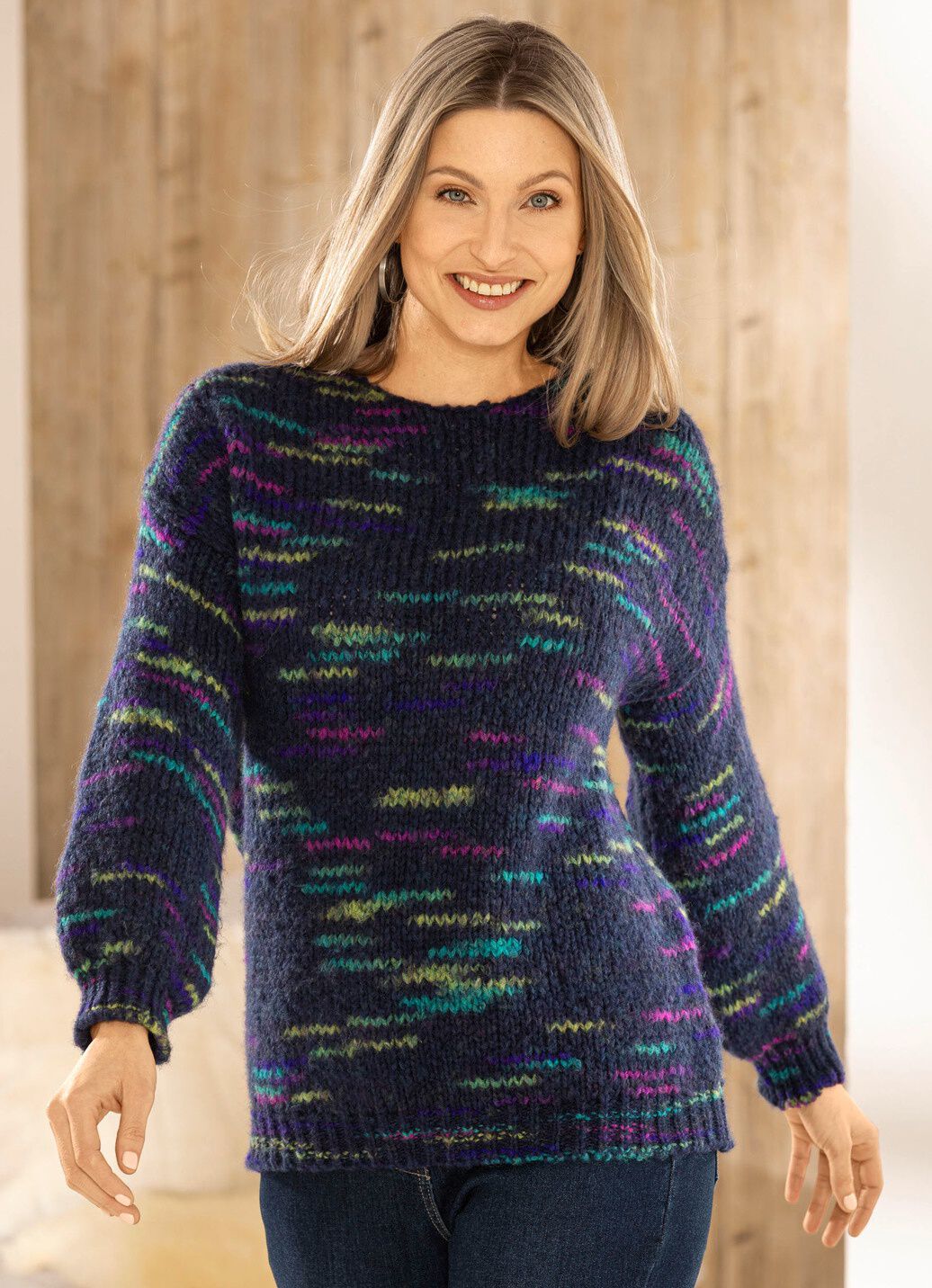 Pullover aus Effektgarn