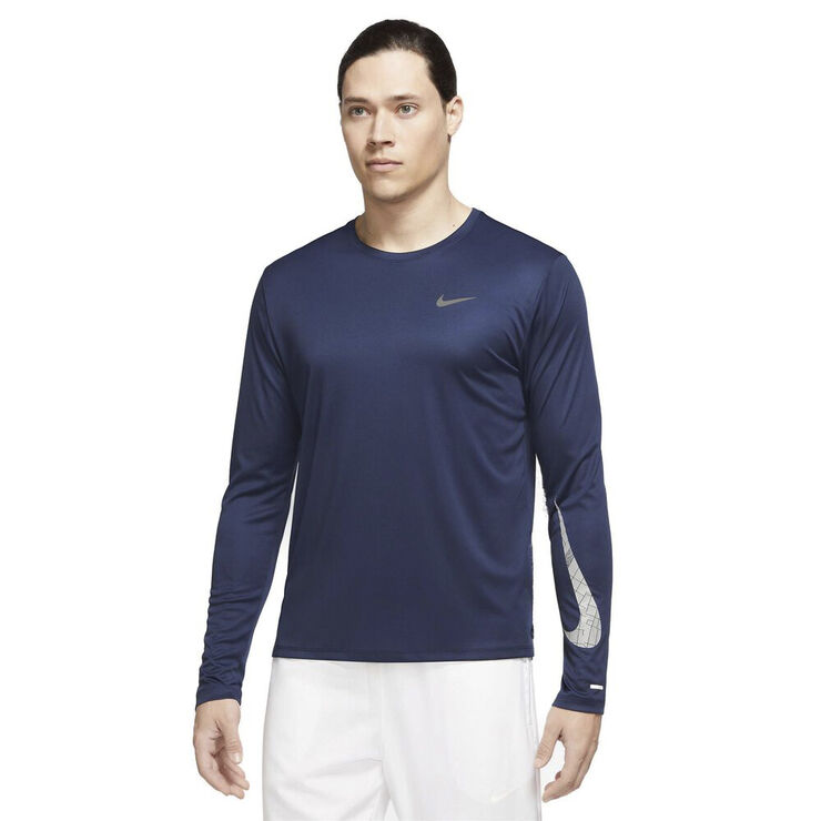 Nike Dri Fit Miler Run Division Flash Lobetroje Blå