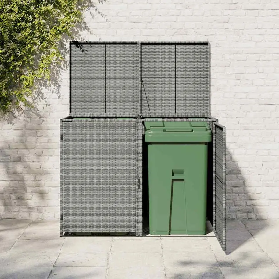 vidaXL - Containerberging - Antraciet - Poly rattan