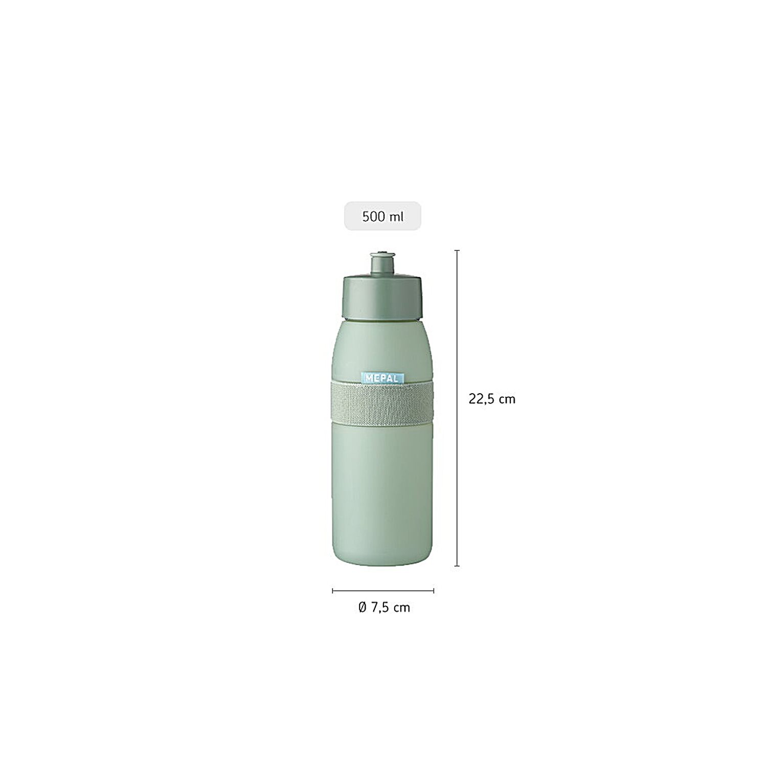 Mepal Ellipse Sportbidon 500 ML vivid mauve