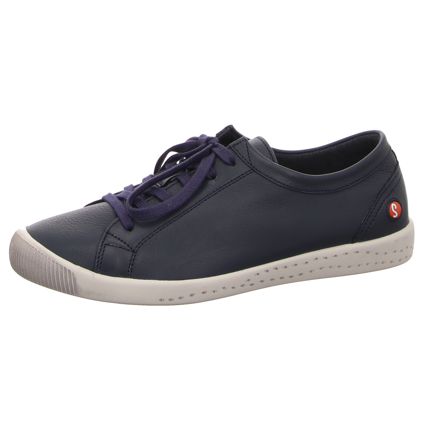 Softinos Schnürhalbschuh blau