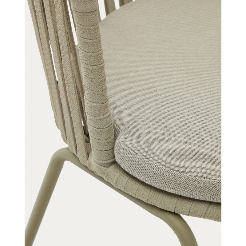 Chaise d'extérieur Saconca - corde et acier