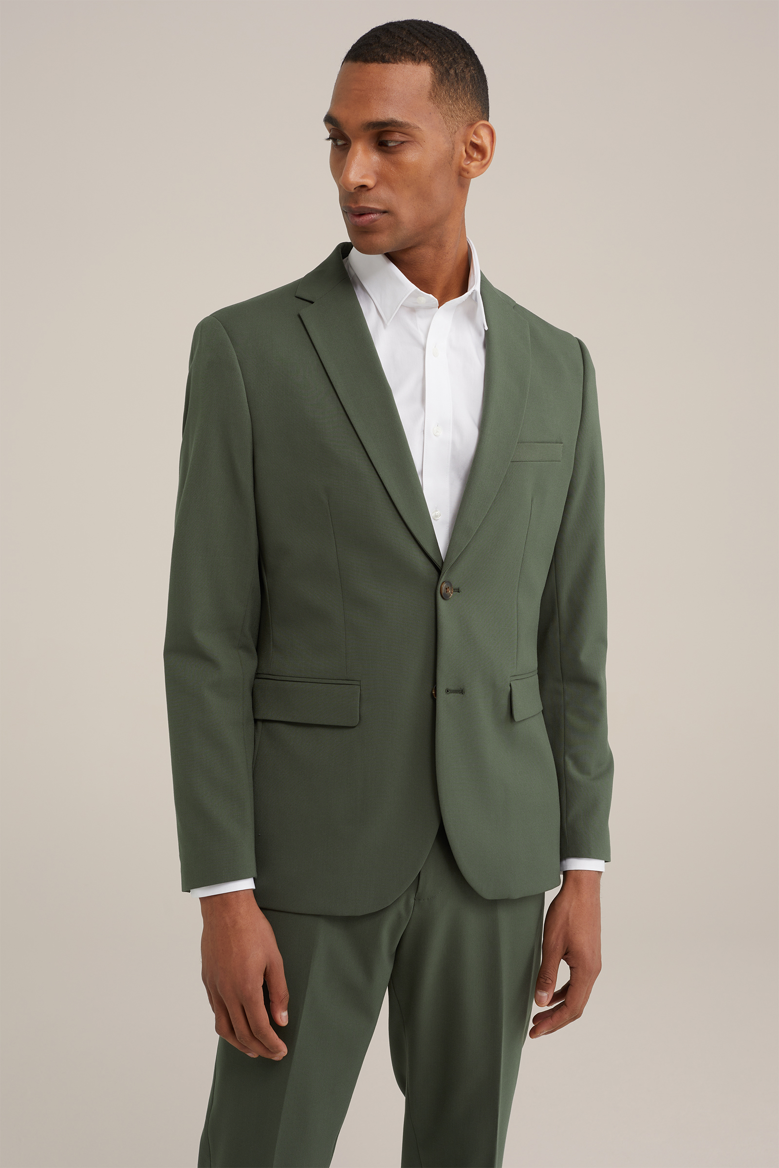 slim fit blazer Fundamentals Legergroen