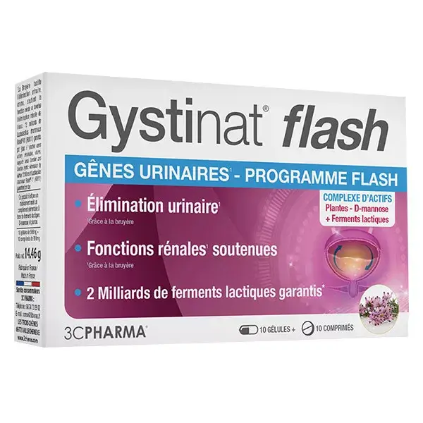 3C Pharma Gystinat Flash 10 cápsulas + 10 comprimidos