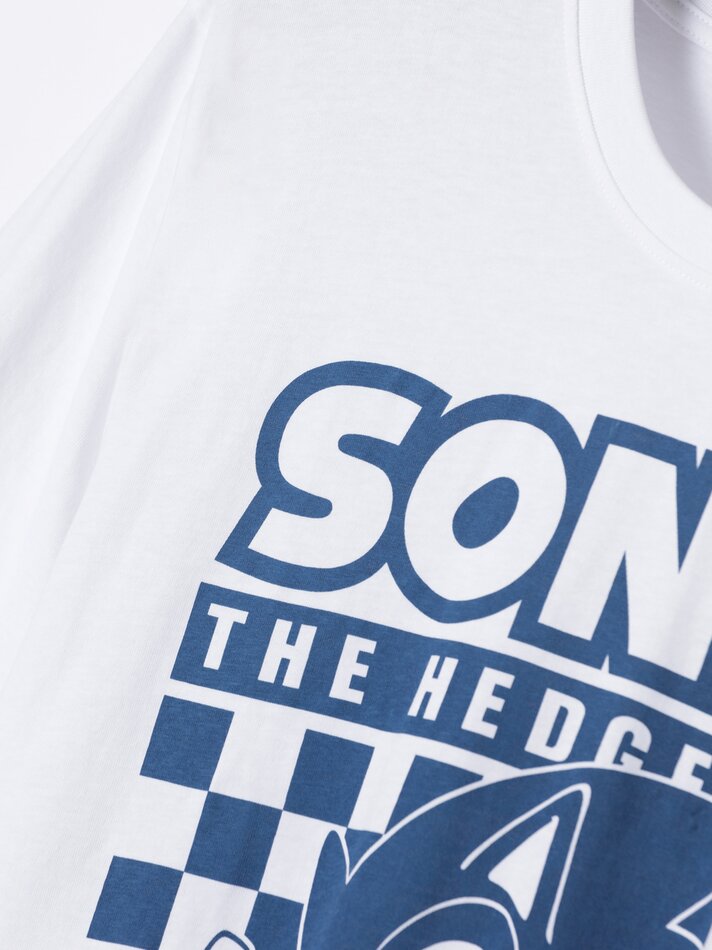 Conjunto de pijama com estampa do Sonic - Branco