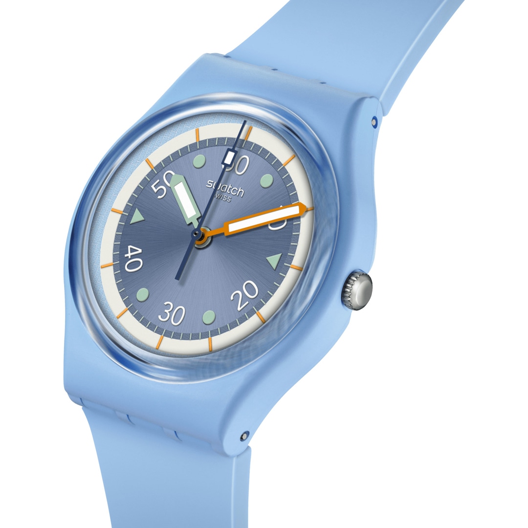 Swatch Original 34 Bioceramic Frozen Waterfall