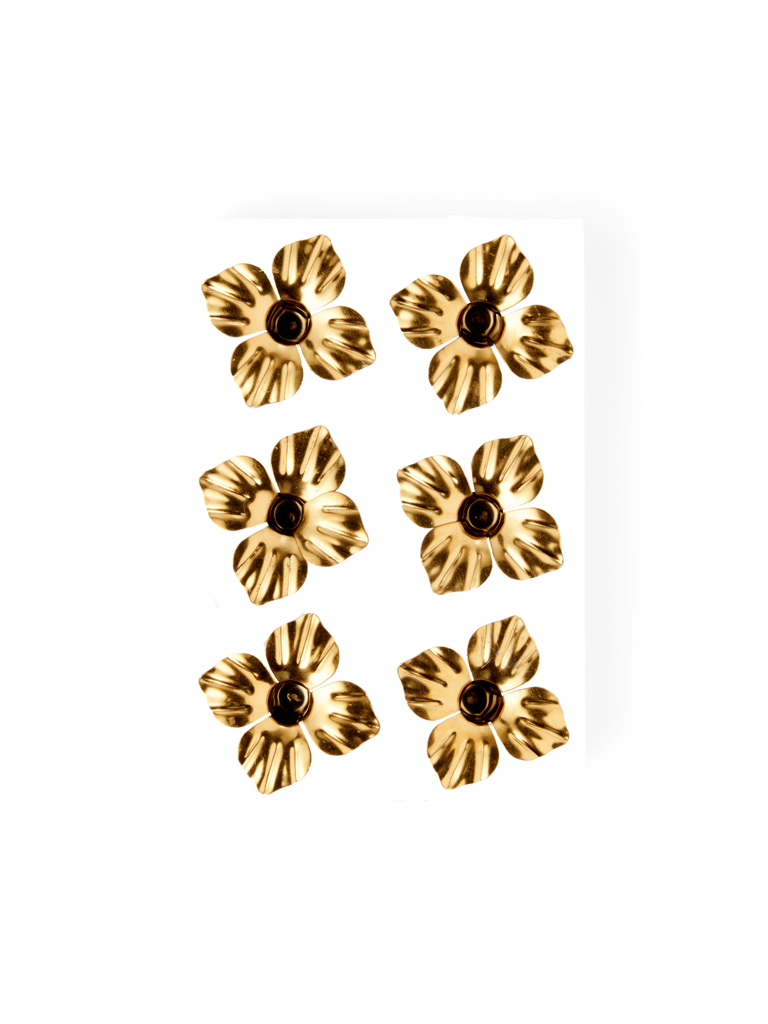 Kagelysholdere 6-pak | Rustfrit stål.  | Brass