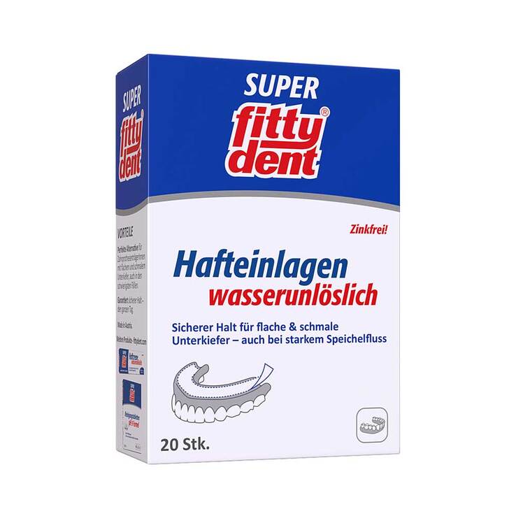 Fittydent super Haftkleber Einlagen, 20 St