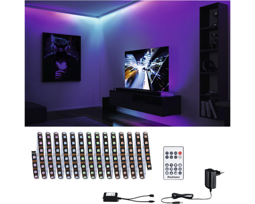 Klaar voor gebruik Entertain LED-strip 5m Dynamische RGB-kleurverandering 300 LED's met geheugenfunctie + afstandsbediening 12V