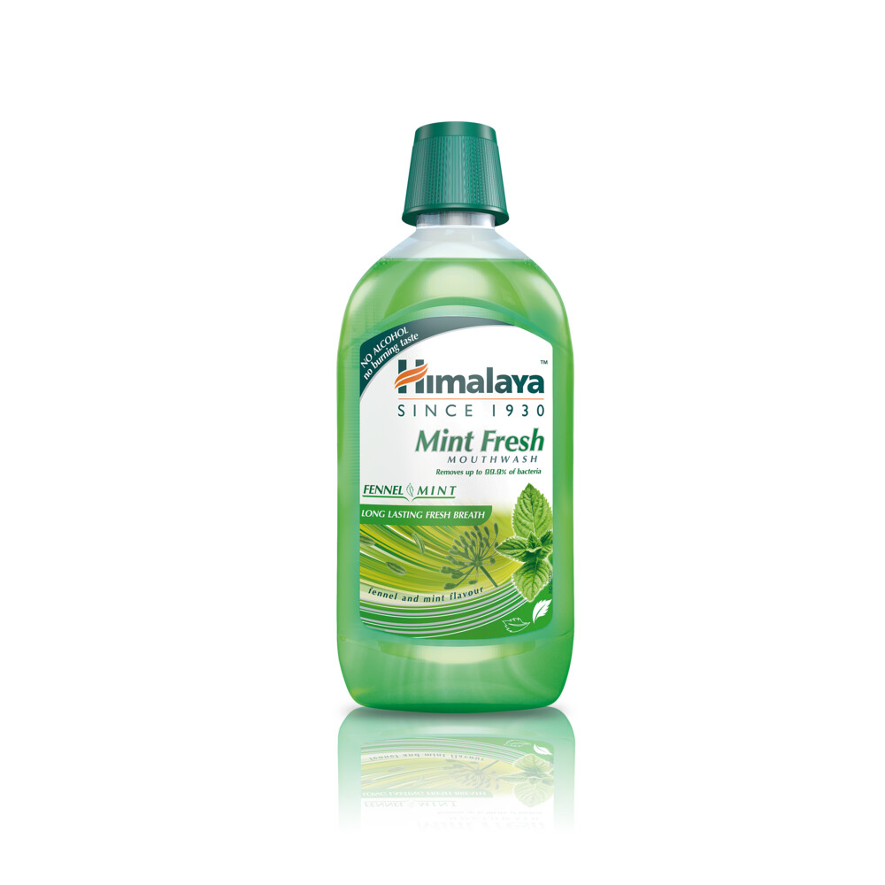 3x Himalaya Herbals Mondwater Mint Fresh450 ml