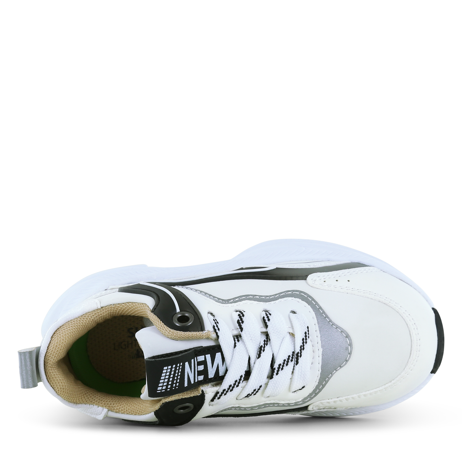 Shoesme chunky witte sneaker Microleer | Jongens schoenen