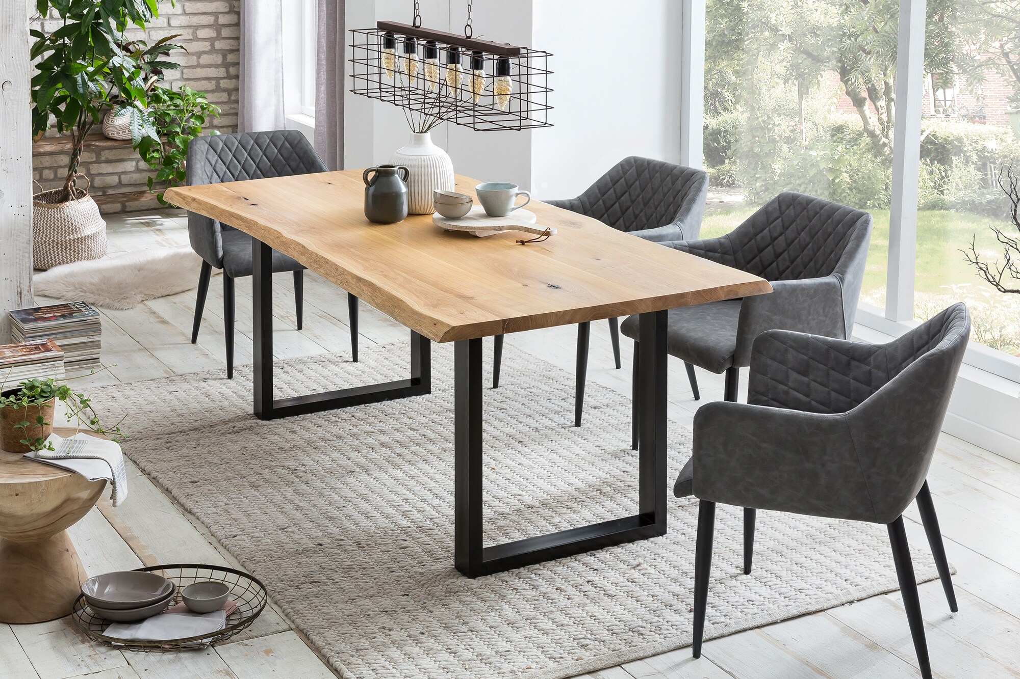 Esstisch 140x80 cm aus Eiche Esszimmertisch Küchentisch Tisch Holztisch