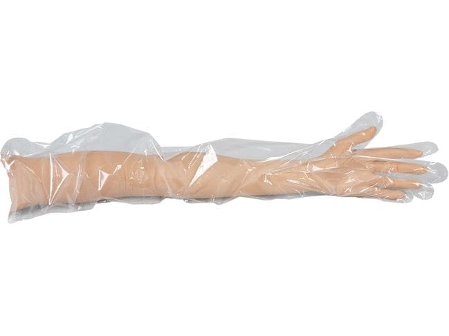 Weitaglove Easy Long Handschuh Beutel 50 Stück Einweghandschuhe aus transparenter Polyethylenfolie mit gutem Griff