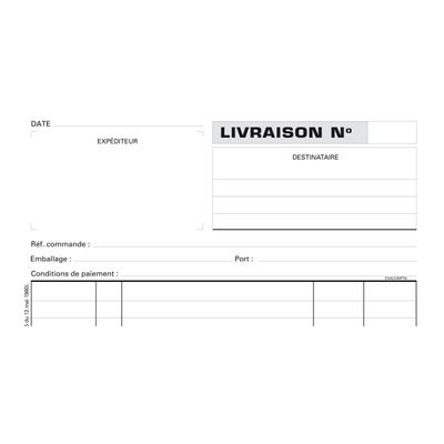 Exacompta - Manifold Carnet de livraisons - 50 tripli - 21 x 18 cm