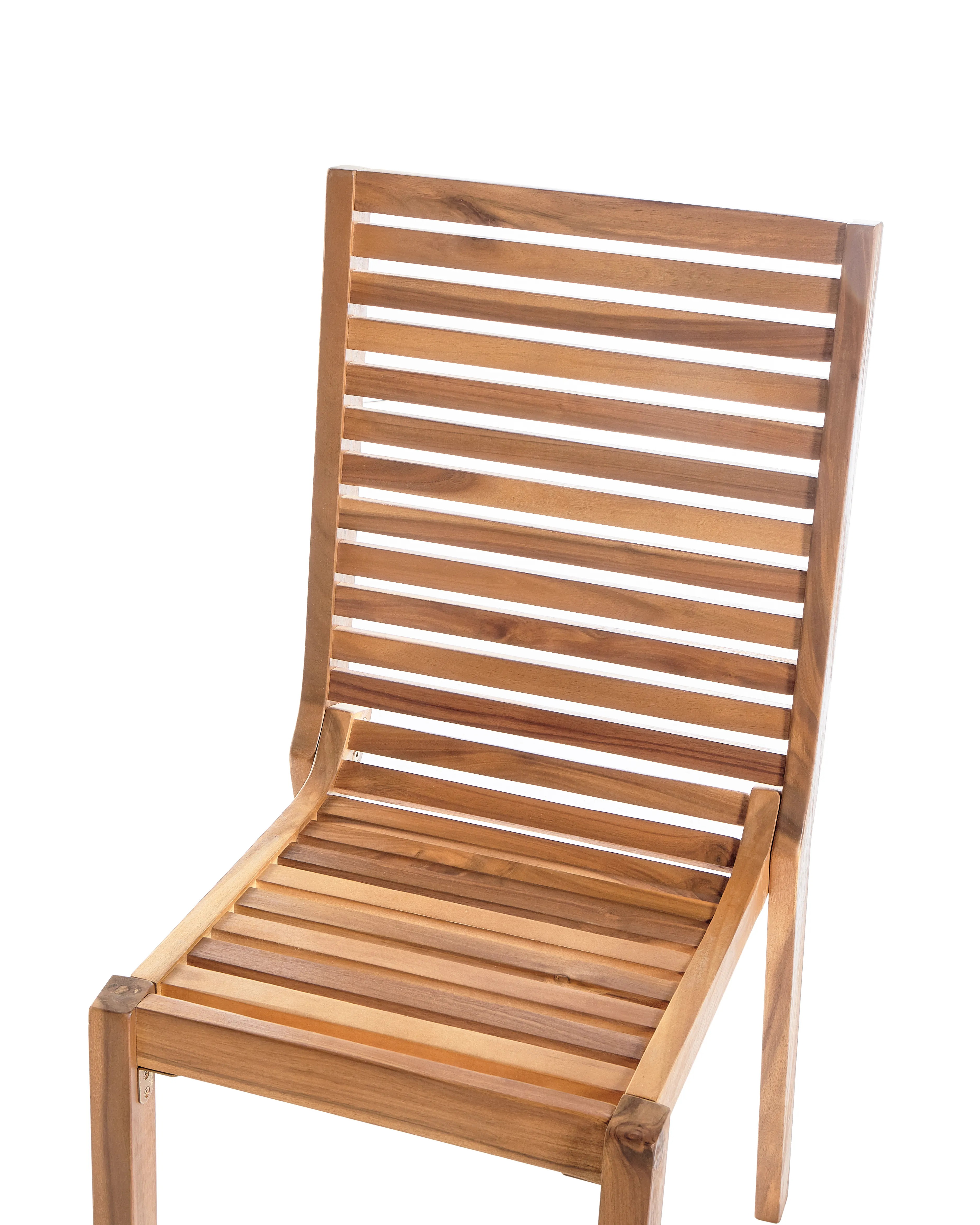 Set van 4 tuinstoelen OMBRIANO Gecertificeerd acaciahout Lichtbruin