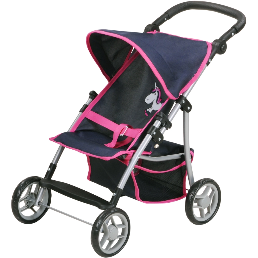 knorr toys® Puppenbuggy Liba - UMA. Das Einhorn blue rosa
