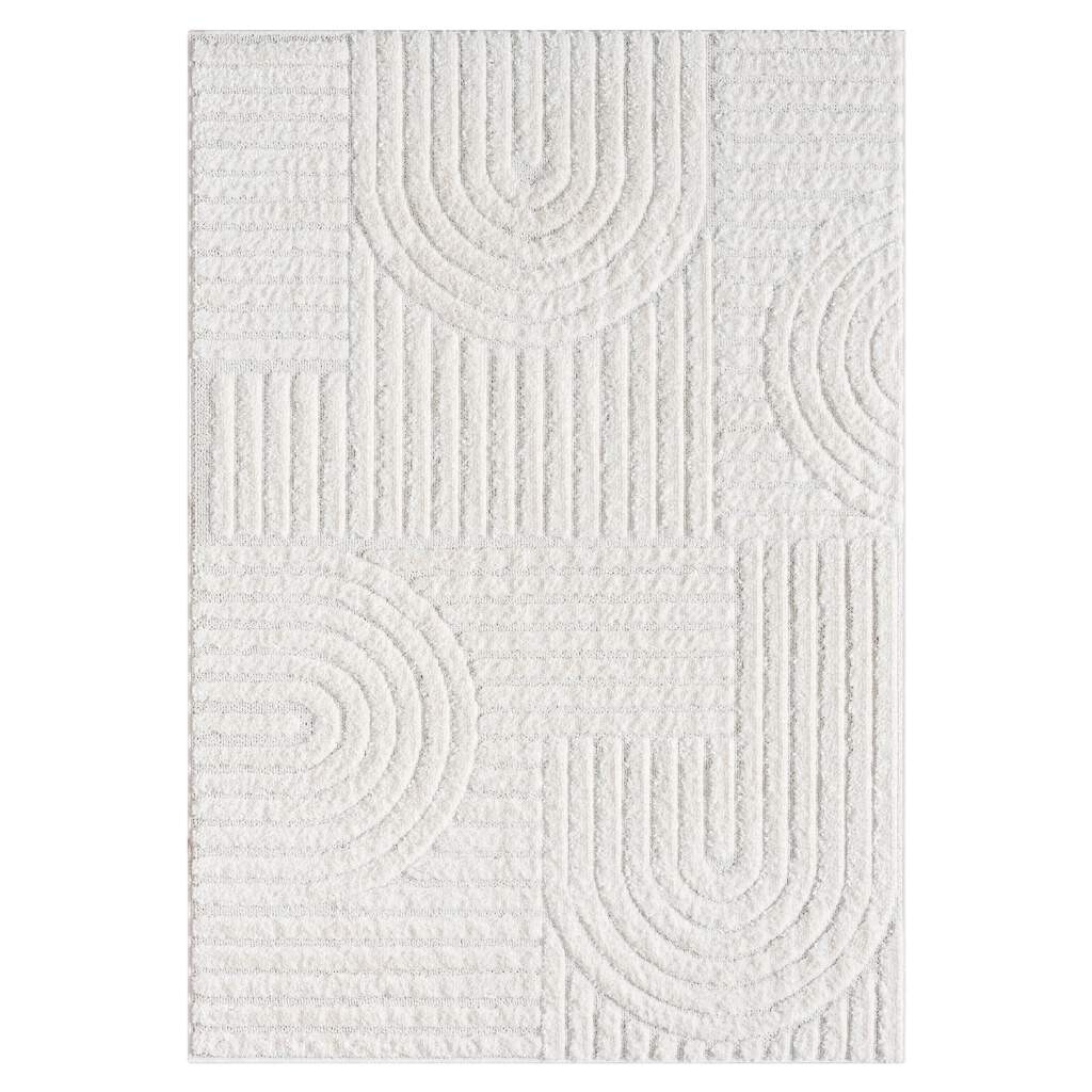 Carpet City Designteppich »FOCUS765« rechteckig 20 mm Höhe Boho-Design, Hochtief-Muster/ 3D-Effekt, Skandinavisch, Wohnzimmer