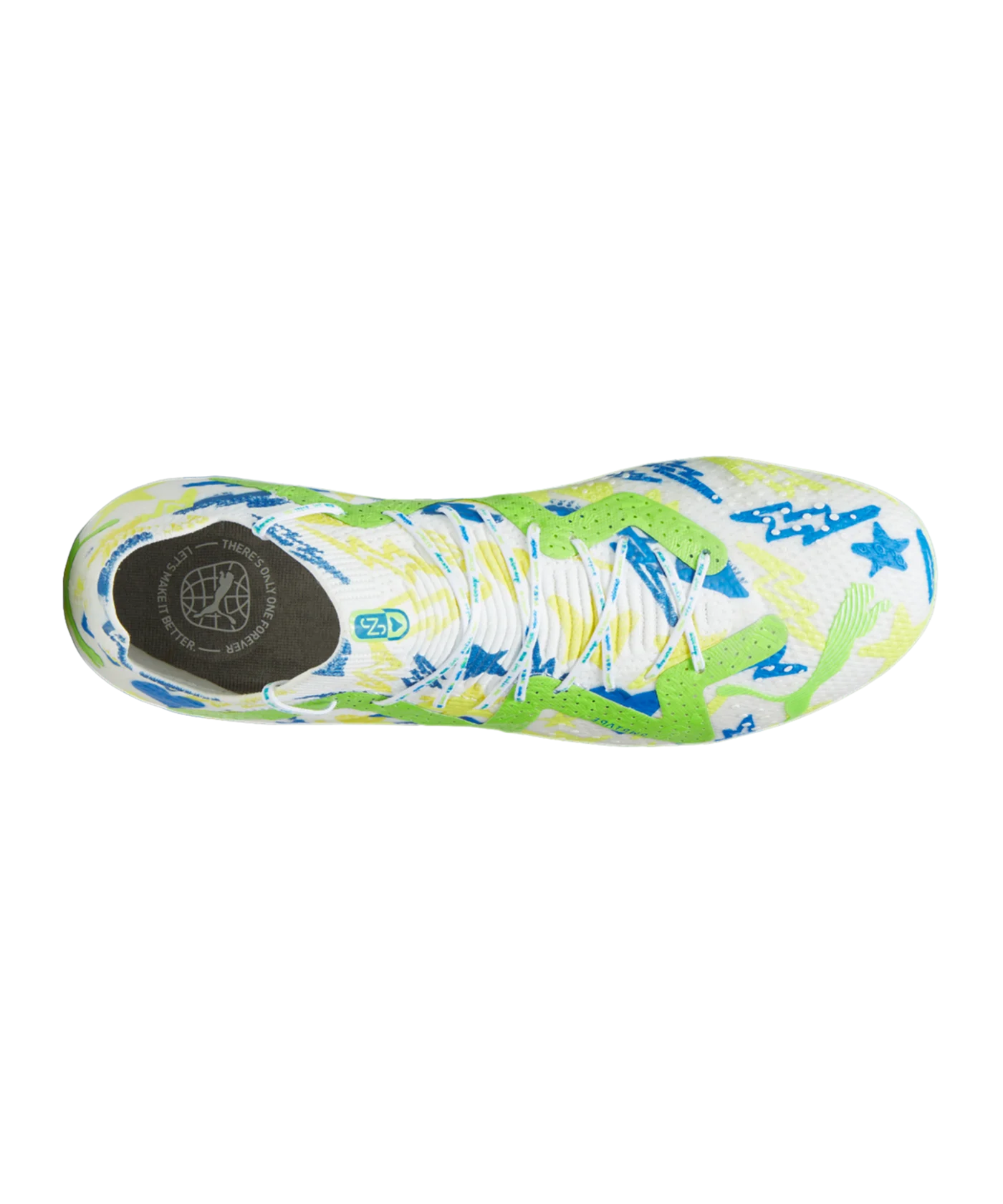 PUMA FUTURE Ultimate FG/AG NJr Weiss Blau F01