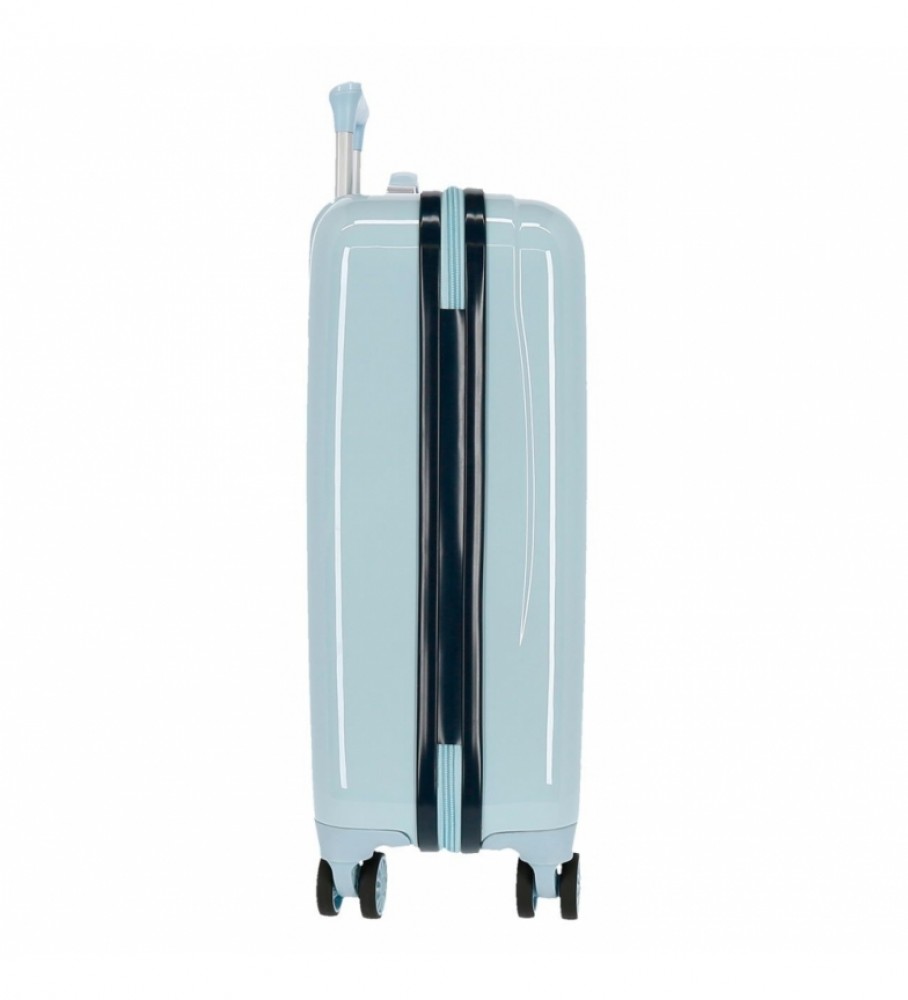 Mala de cabine rígida Joumma Bags Happy Helpers, azul claro - 38x55x20cm -