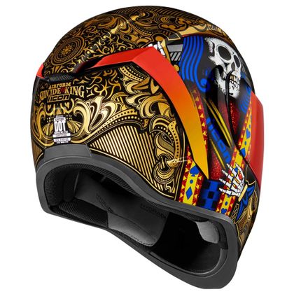 Casque Icon AIRFORM - SUICIDE KING - Jaune