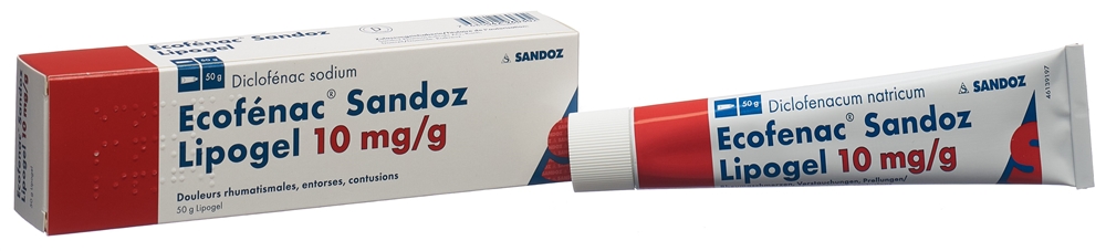 ECOFENAC Sandoz Lipogel 10 mg/g Tb 50 g