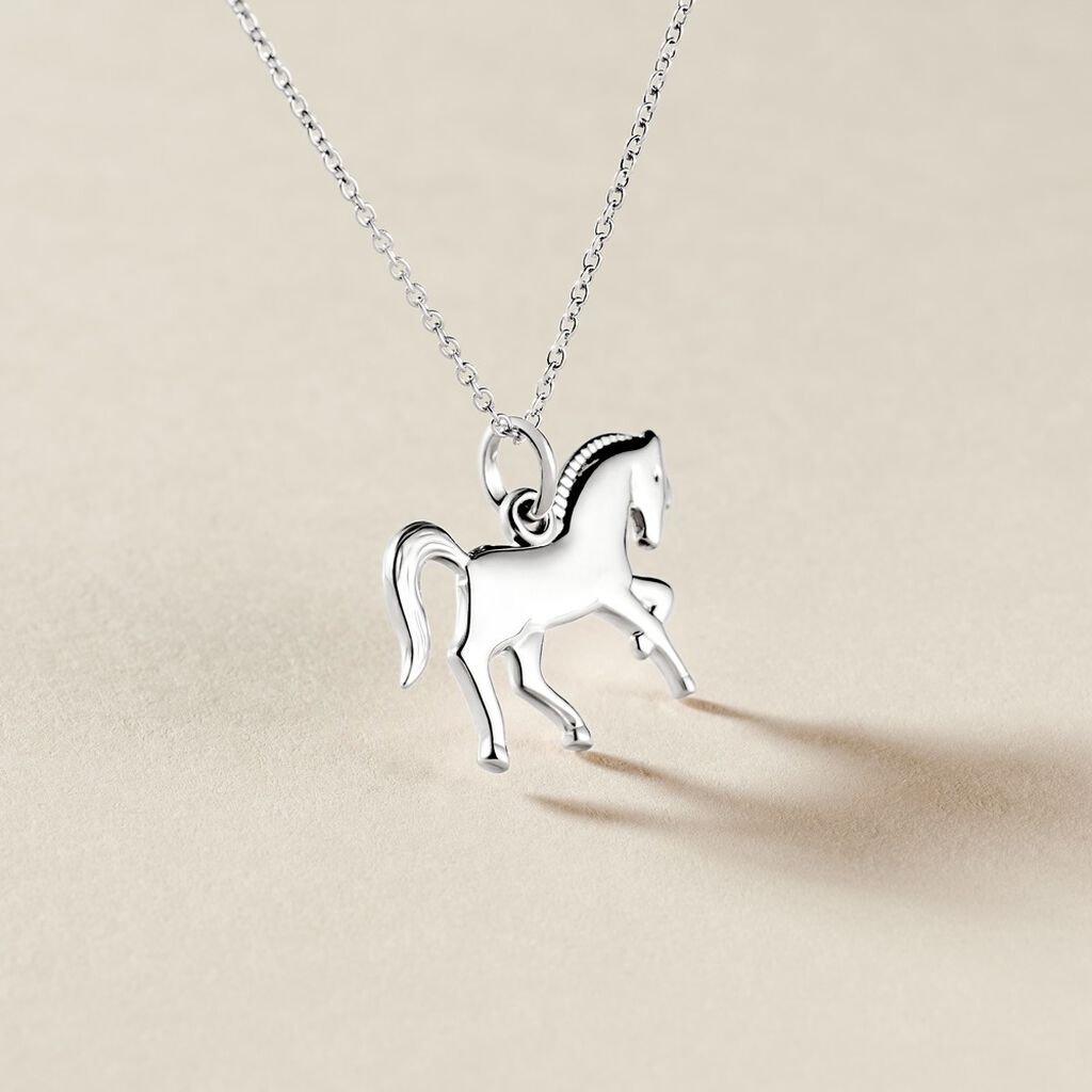 Pendentif Matahina Argent Blanc