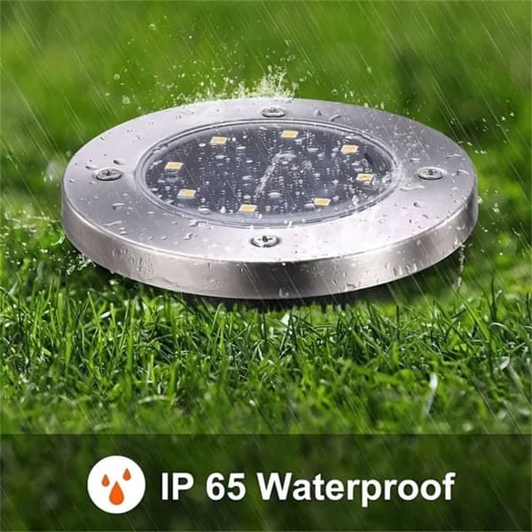 8-Pack Solar Spotlights LED-bakkebelysning