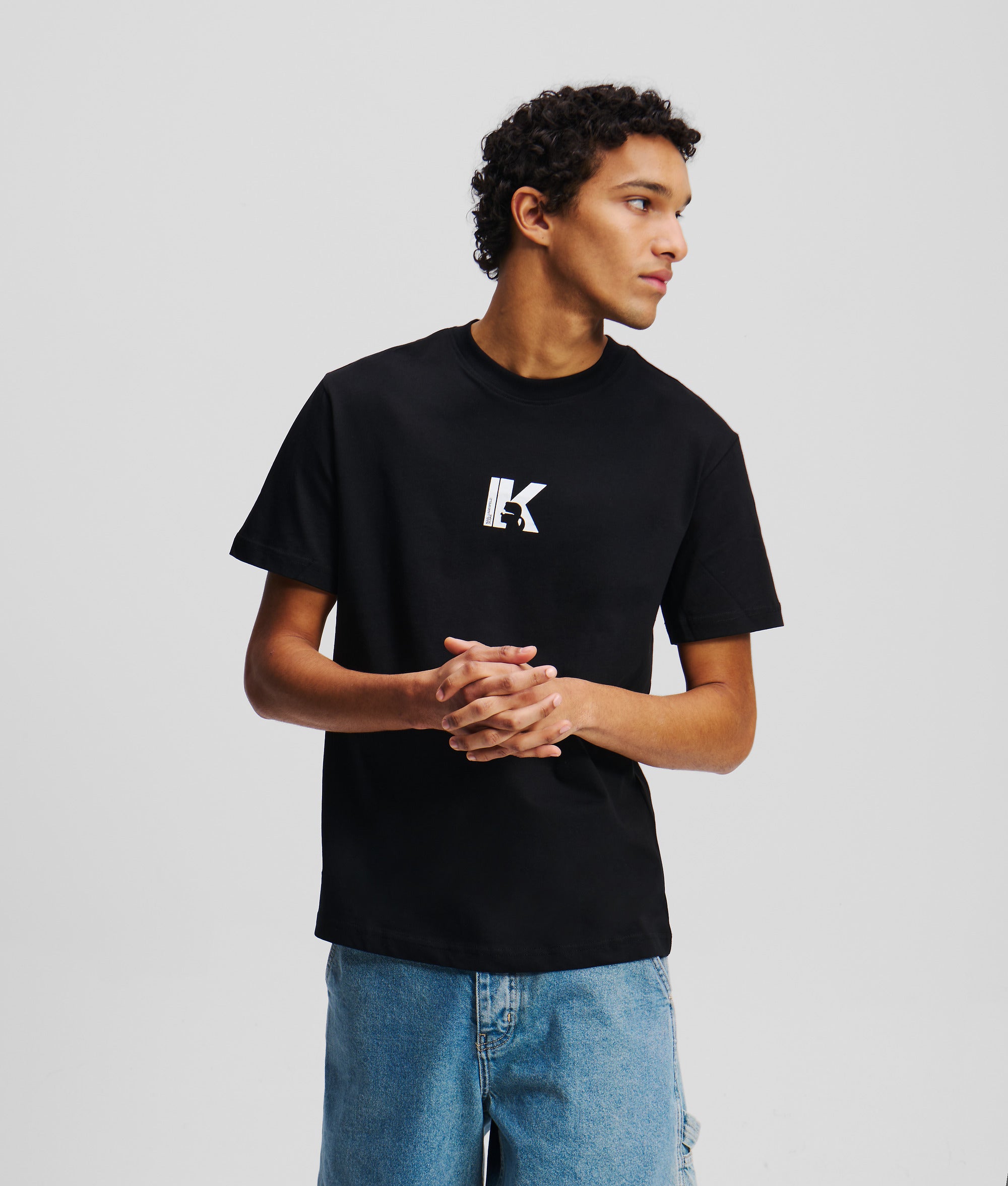 T-shirt met K-logo