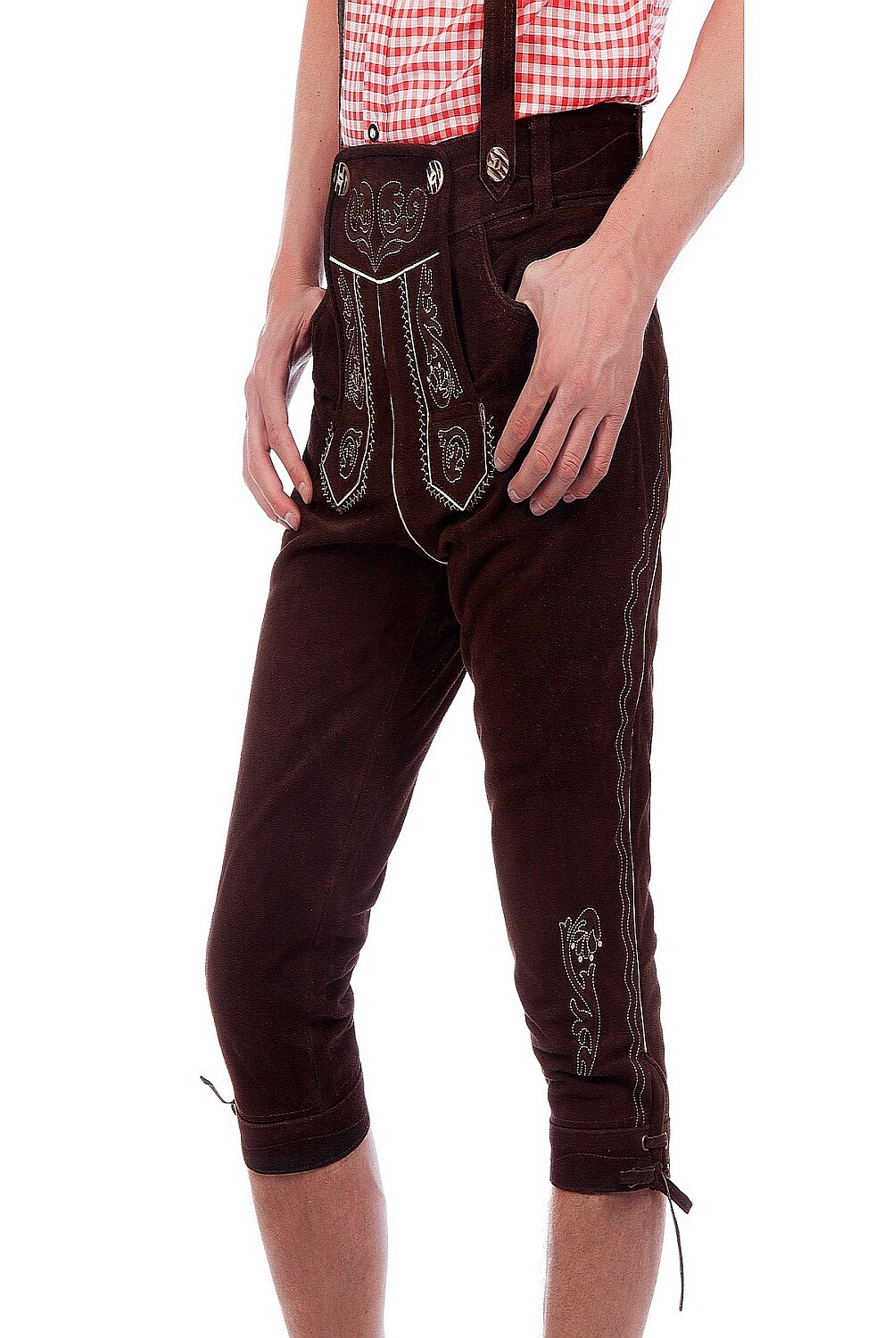 Trachtenlederhose Kniebundhose