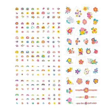 Avenir - Negleklistermærker & Tatoveringer - Blomster (58NA218207)