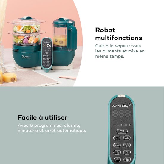 Nutribaby(+) Robot Multifonctions bébé 6 en 1   Opal Green        de               Babymoov