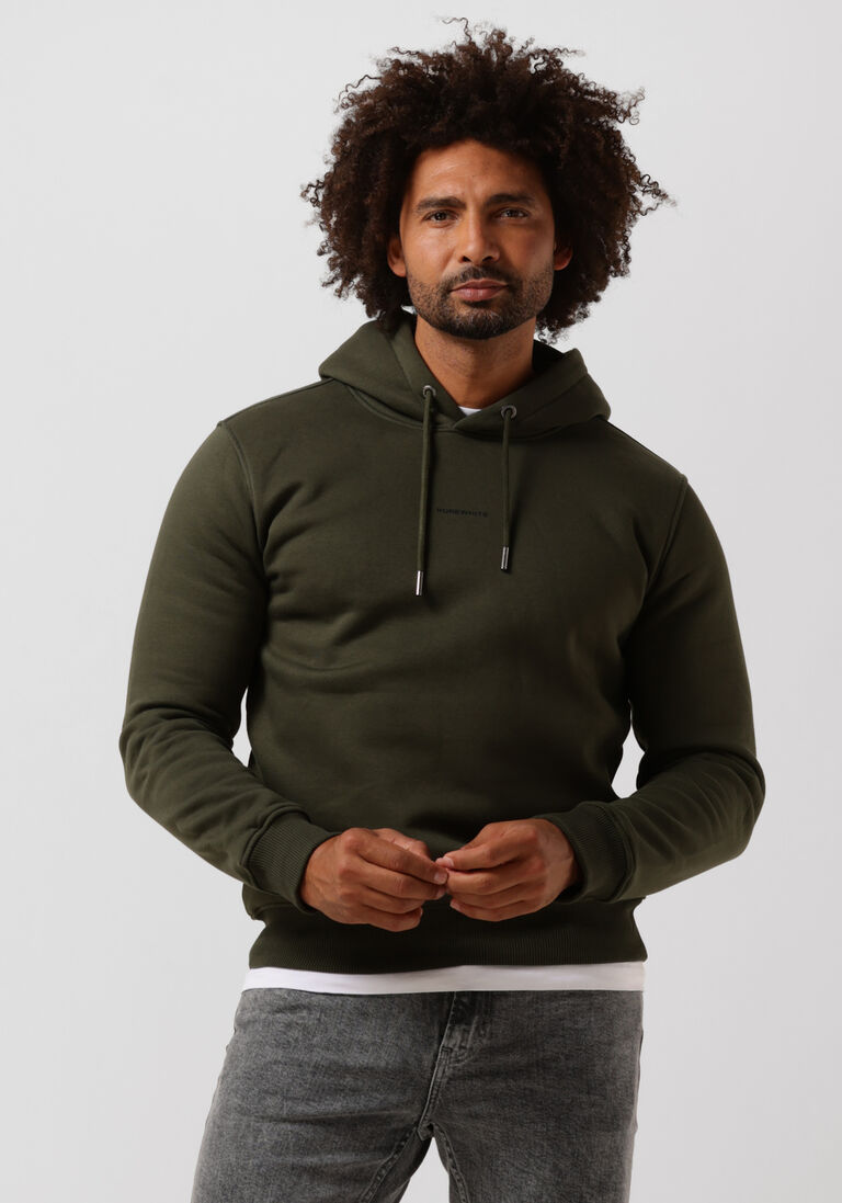 PUREWHITE donkergroene purewhite sweater pure logo hoodie