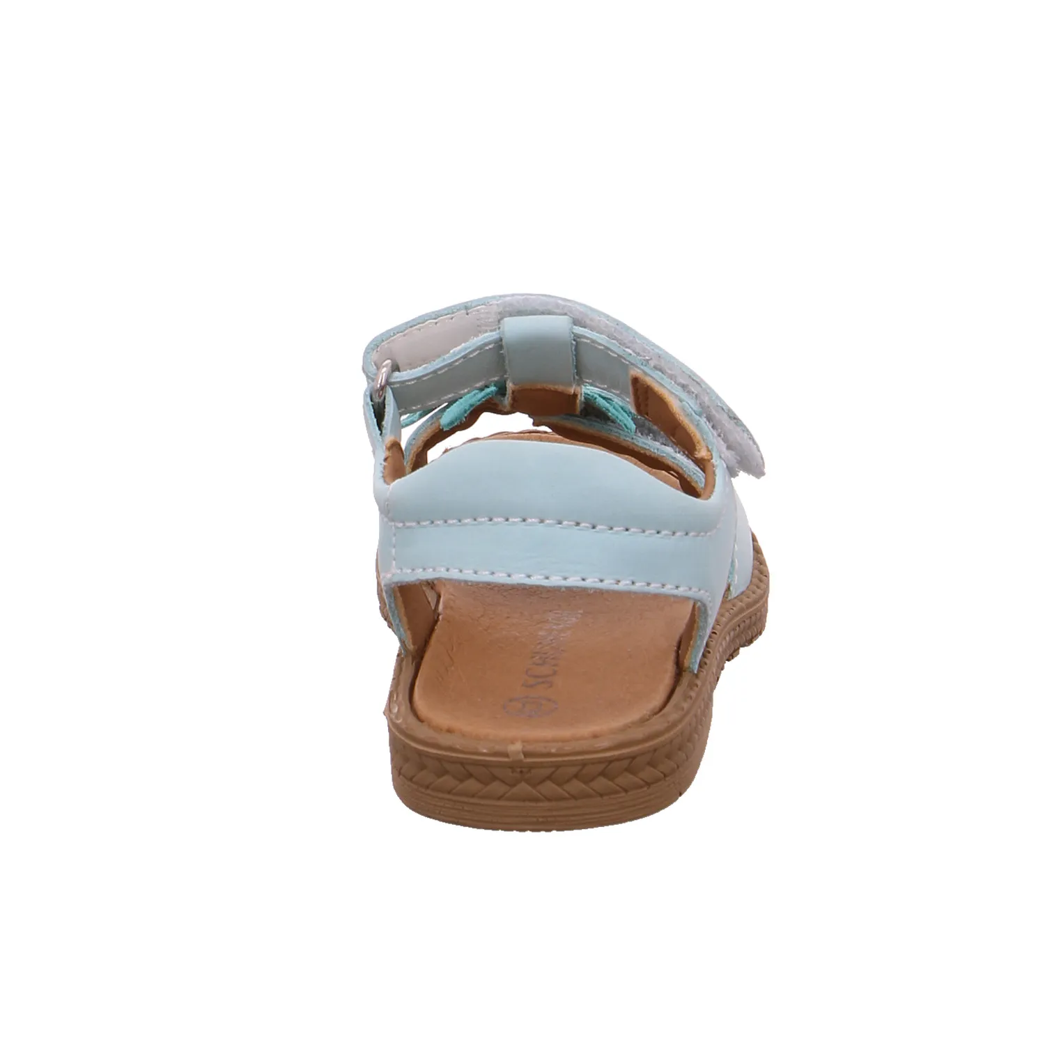 SCHUHENGEL Kleinkinder-Sandale Türkis Leder  Sommerschuh