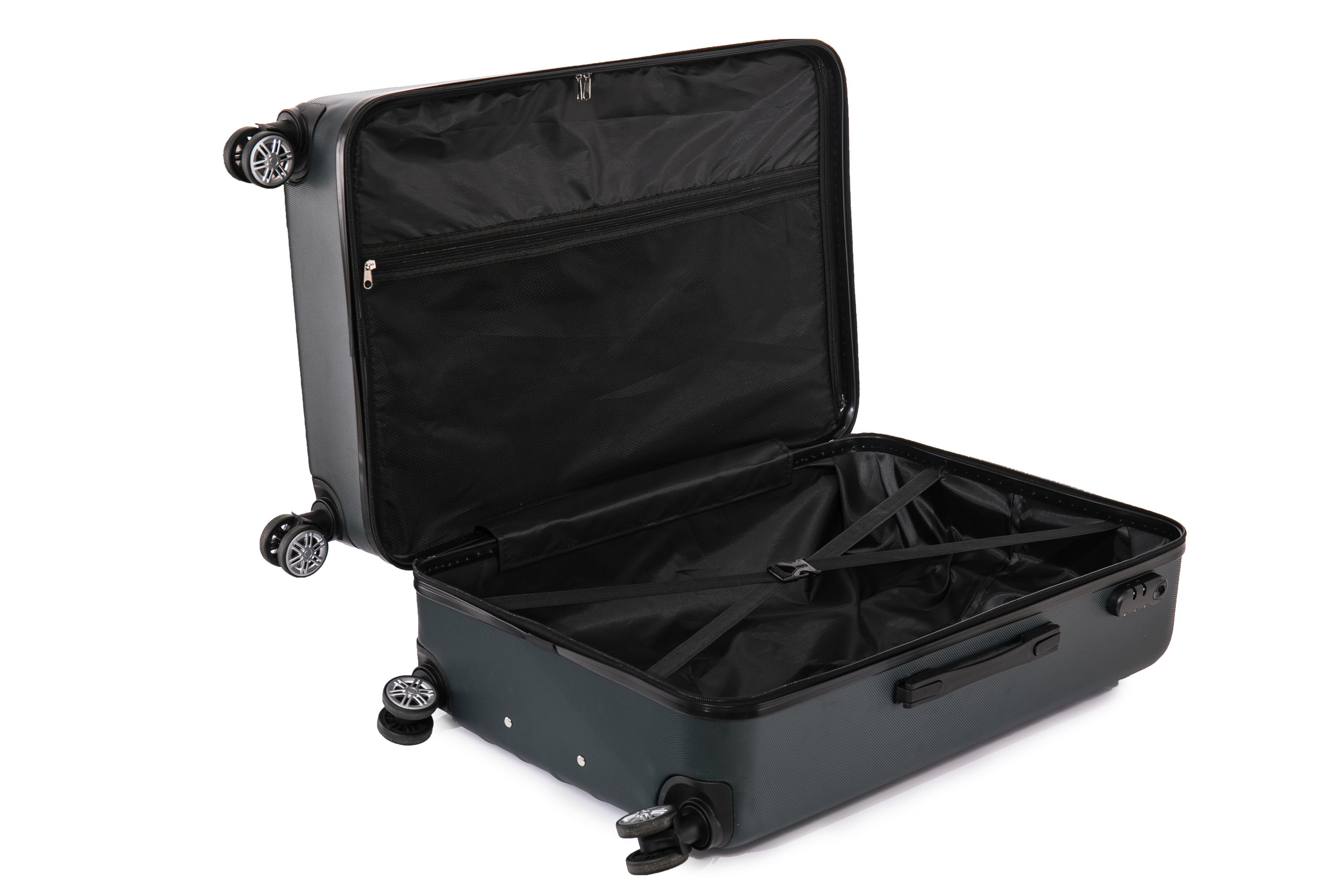 Reisekoffer Hartschalenkoffer AMY 5er Set smaragd