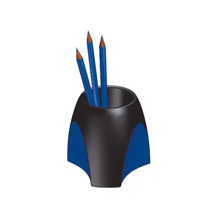 HAN Schreibgeräteköcher DELTA, Polystyrol (PS), 49 x 88 x 49 mm, schwarz-blau