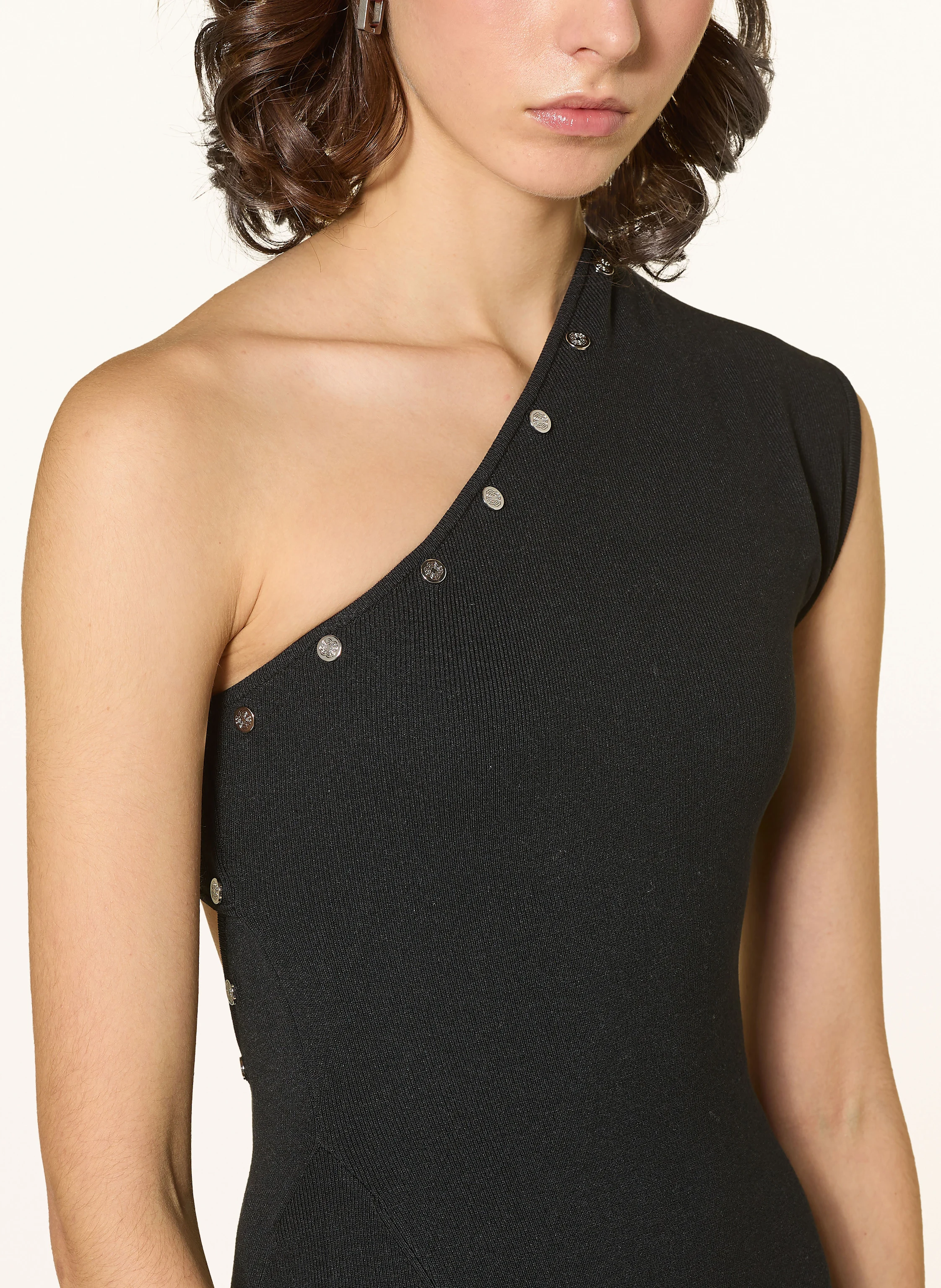 maje One-Shoulder-Kleid mit Cut-out