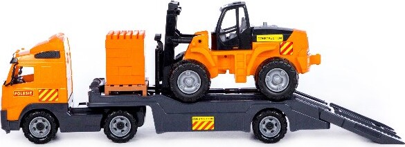 Volvo Lastbil Legetøj Med Gaffeltruck - 75 CM - Polesie