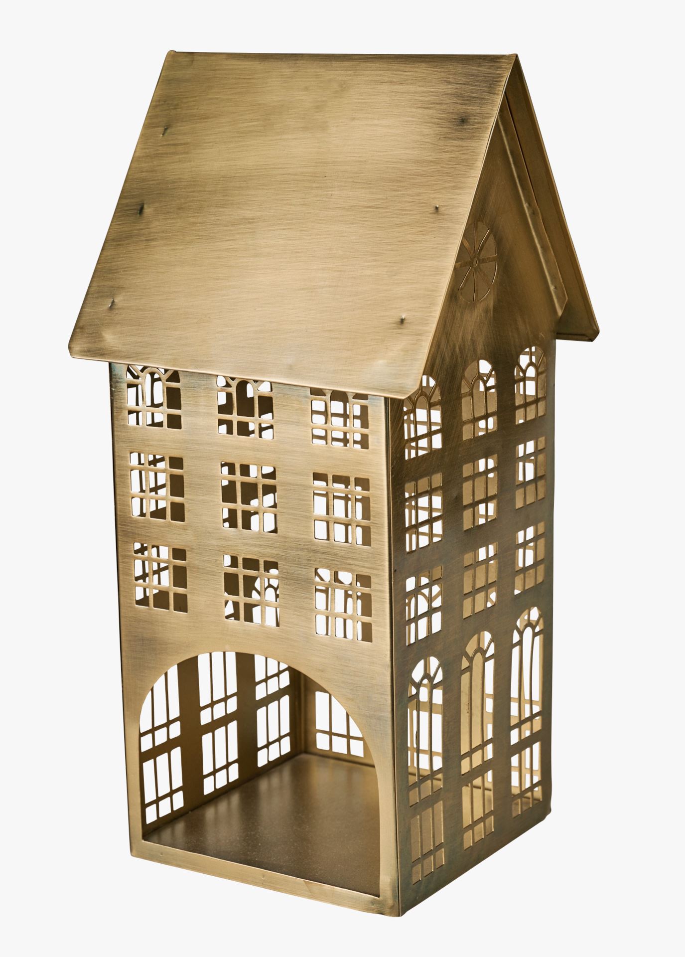 Telysholder messing - 20,5x18x40 cm
